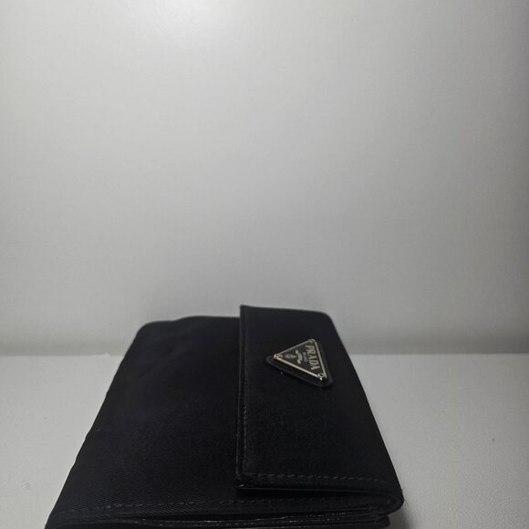 Authentic Prada Black Nylon and Leather Trifold Wallet - Picture 3 of 7